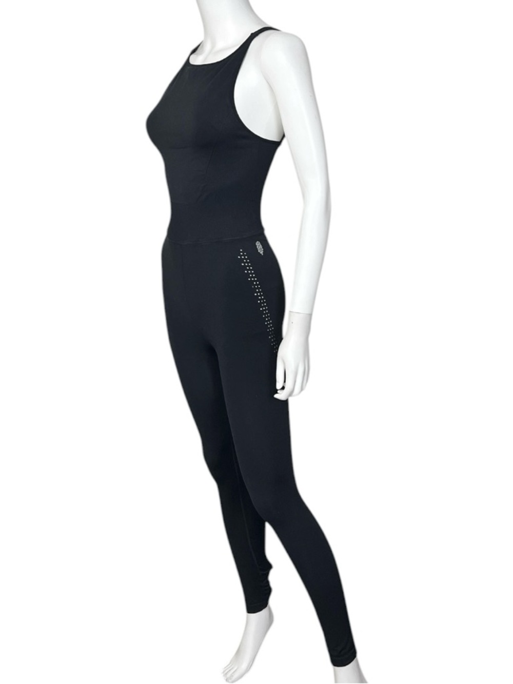 Free People Movement Runsie Black Fitted Tank Jumpsuit size xs/s - Picture 7 of 10